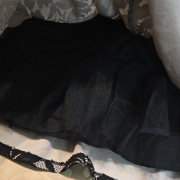 Crystal Doll Black Lace Mini Dress - Picture 8 of 8